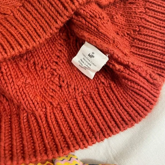 Misha & Puff girls used Rust Orange Knit Sweater Vest and cute matching skirt